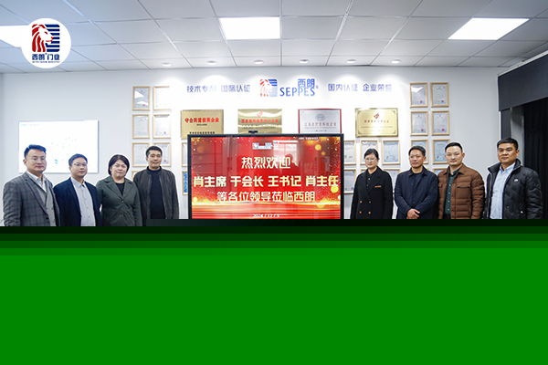肖副主席及其团队参观西朗门业